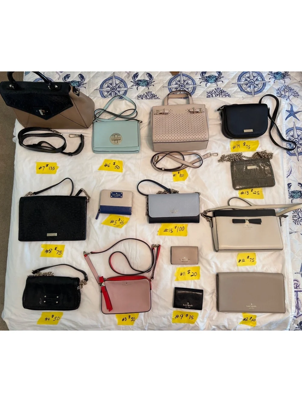 KATE SPADE.  Many different price, sizes, and prices.